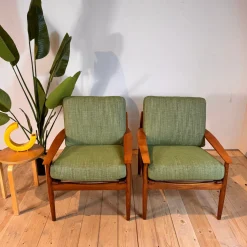 Vintage Sessel von Arne Vodder für Glostrup Møbelfabrik, 1960er, 2er Set