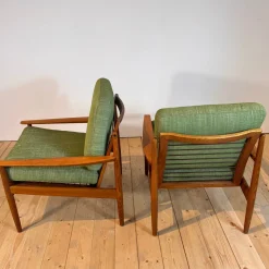 Vintage Sessel von Arne Vodder für Glostrup Møbelfabrik, 1960er, 2er Set
