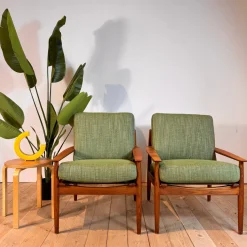Vintage Sessel von Arne Vodder für Glostrup Møbelfabrik, 1960er, 2er Set