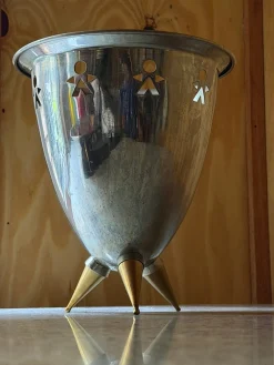 Vintage Set aus Eiskübel & Schale von Alessi Girotondo, 1989, 2er Set