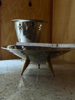 Vintage Set aus Eiskübel & Schale von Alessi Girotondo, 1989, 2er Set