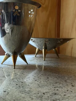 Vintage Set aus Eiskübel & Schale von Alessi Girotondo, 1989, 2er Set