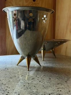 Vintage Set aus Eiskübel & Schale von Alessi Girotondo, 1989, 2er Set