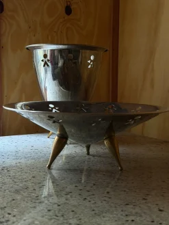 Vintage Set aus Eiskübel & Schale von Alessi Girotondo, 1989, 2er Set