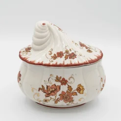 Vintage Süßigkeitenschale aus Porzellan von Albert Laurent für Couleuvre, 1940er