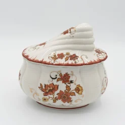 Vintage Süßigkeitenschale aus Porzellan von Albert Laurent für Couleuvre, 1940er