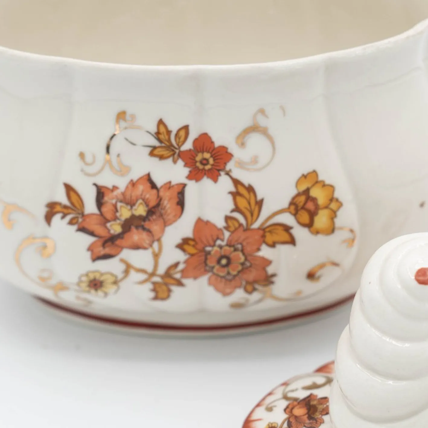 Vintage Süßigkeitenschale aus Porzellan von Albert Laurent für Couleuvre, 1940er