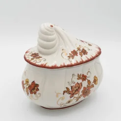 Vintage Süßigkeitenschale aus Porzellan von Albert Laurent für Couleuvre, 1940er