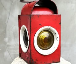 Vintage Signallaternen aus Österreich, 1930er, 3er Set