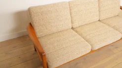 Vintage 3-Sitzer Sofa Daybed in Teakholz von Juul Kristensen