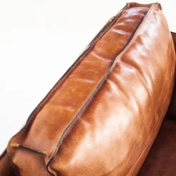 Vintage Sofa & Sessel aus Kamelfarbenem Büffelleder von Roche Bobois, France, 1980er, 3er Set