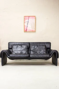 Vintage 2011 Sofa Zwei-Sitzer Ledersofa von de Sede, 1983
