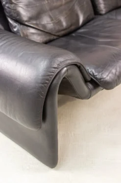 Vintage 2011 Sofa Zwei-Sitzer Ledersofa von de Sede, 1983
