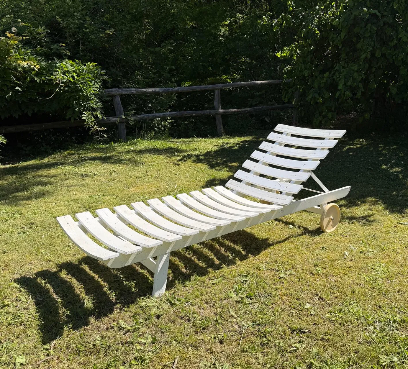 Vintage Sonnenliege für den Garten von Carlo Hauner, 1960er