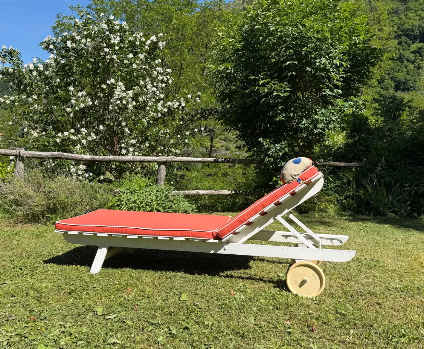 Vintage Sonnenliege für den Garten von Carlo Hauner, 1960er