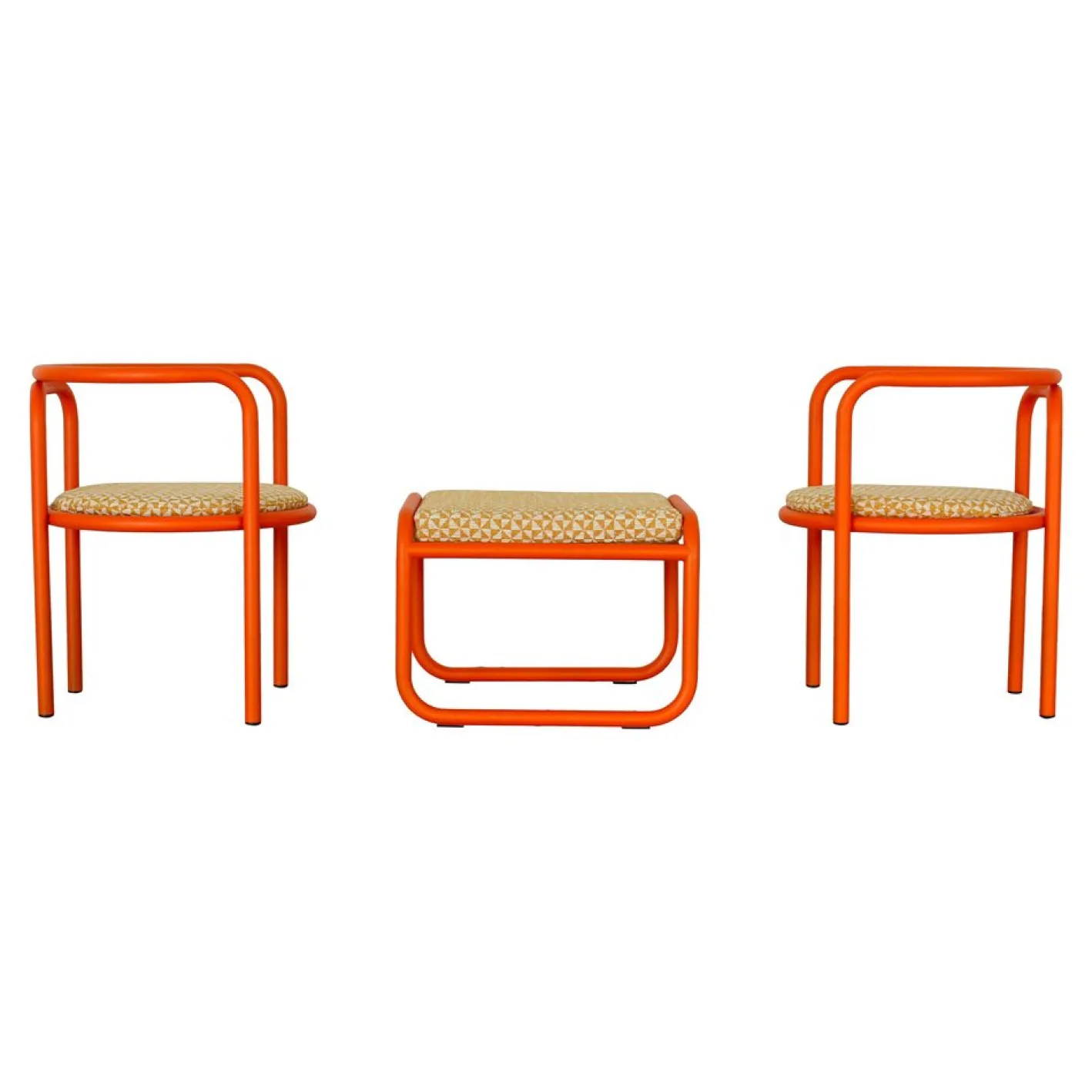 Vintage Space Age Locus Solus Sessel & Fußhocker von Gae Aulenti für Poltronova, 1964, 3er Set