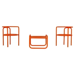 Vintage Space Age Locus Solus Sessel & Fußhocker von Gae Aulenti für Poltronova, 1964, 3er Set