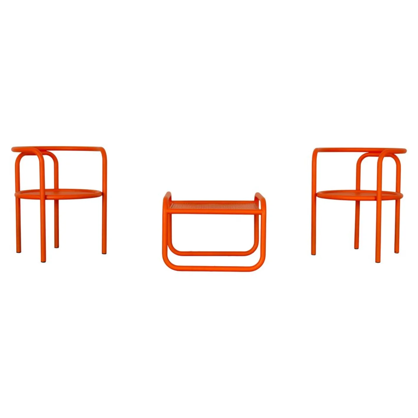 Vintage Space Age Locus Solus Sessel & Fußhocker von Gae Aulenti für Poltronova, 1964, 3er Set