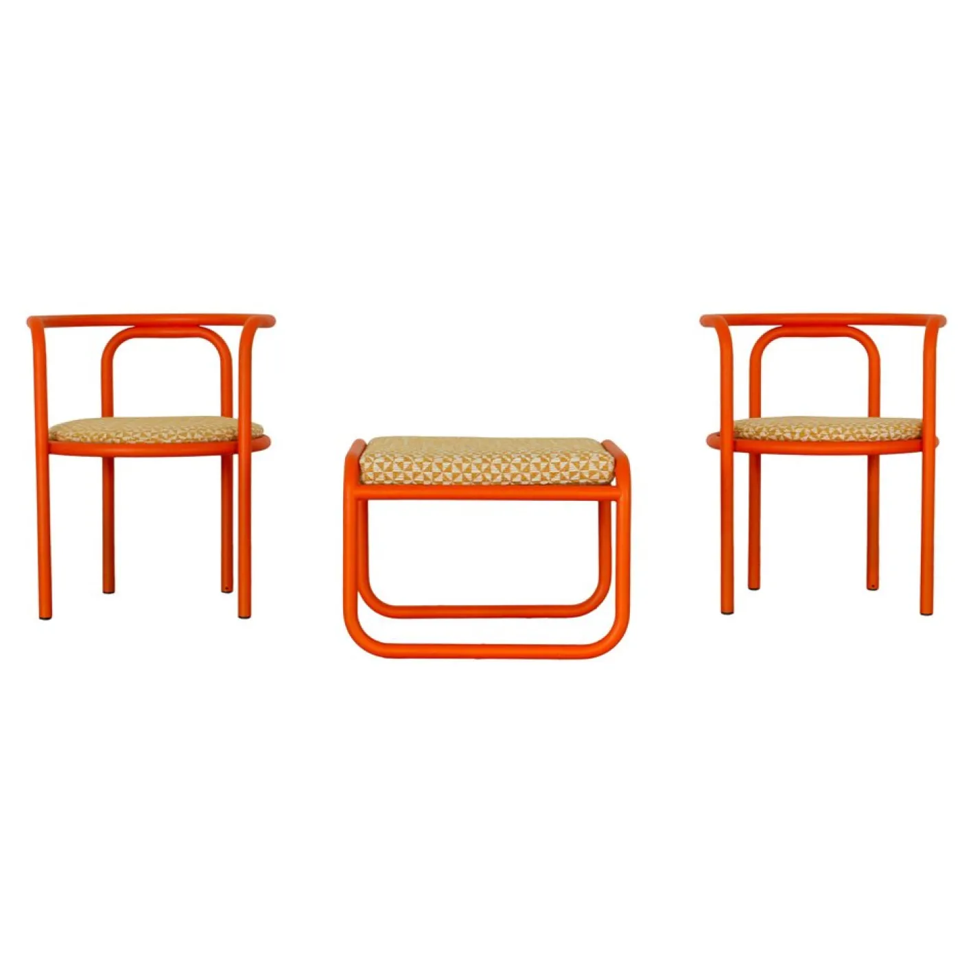 Vintage Space Age Locus Solus Sessel & Fußhocker von Gae Aulenti für Poltronova, 1964, 3er Set