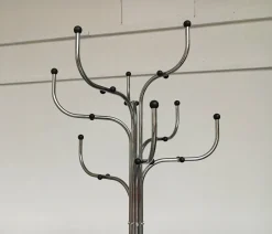 Vintage Space Age Serie 9 Modell Coat Tree Garderobenständer von Sidse Werner für Fritz Hansen, Dänemark, 1970er