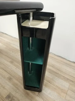 Vintage Spieltisch aus Grauem Stoff, Pierluigi Molinari zugeschrieben für Pozzi Milano, 1970er