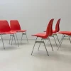 Vintage Stapelstühle von Lübke, 1970er