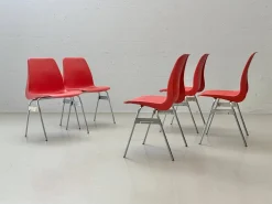 Vintage Stapelstühle von Lübke, 1970er