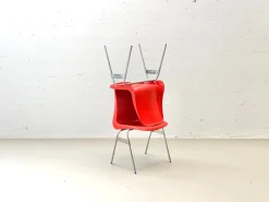 Vintage Stapelstühle von Lübke, 1970er