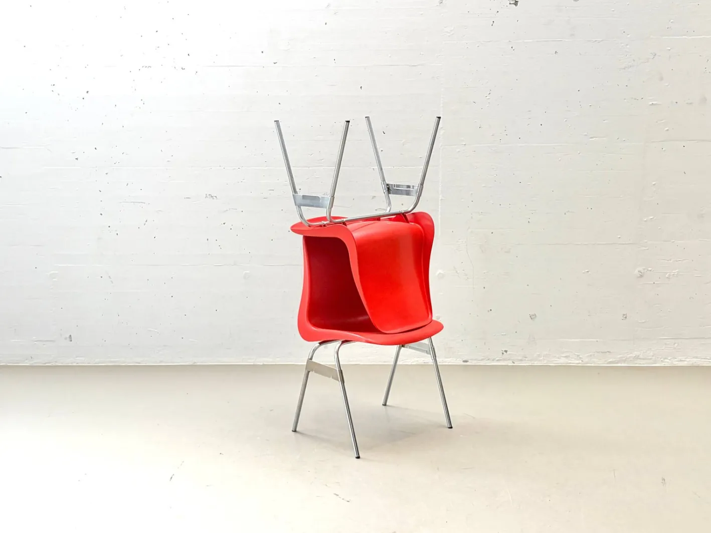 Vintage Stapelstühle von Lübke, 1970er