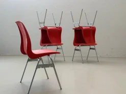 Vintage Stapelstühle von Lübke, 1970er