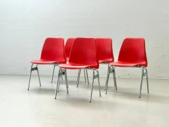 Vintage Stapelstühle von Lübke, 1970er