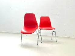 Vintage Stapelstühle von Lübke, 1970er