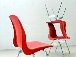 Vintage Stapelstühle von Lübke, 1970er