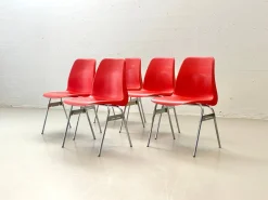 Vintage Stapelstühle von Lübke, 1970er