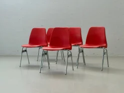 Vintage Stapelstühle von Lübke, 1970er