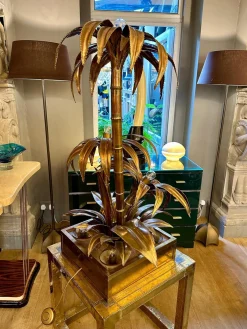 Vintage Stehlampe aus Palmen von Maison Jansen, 1970