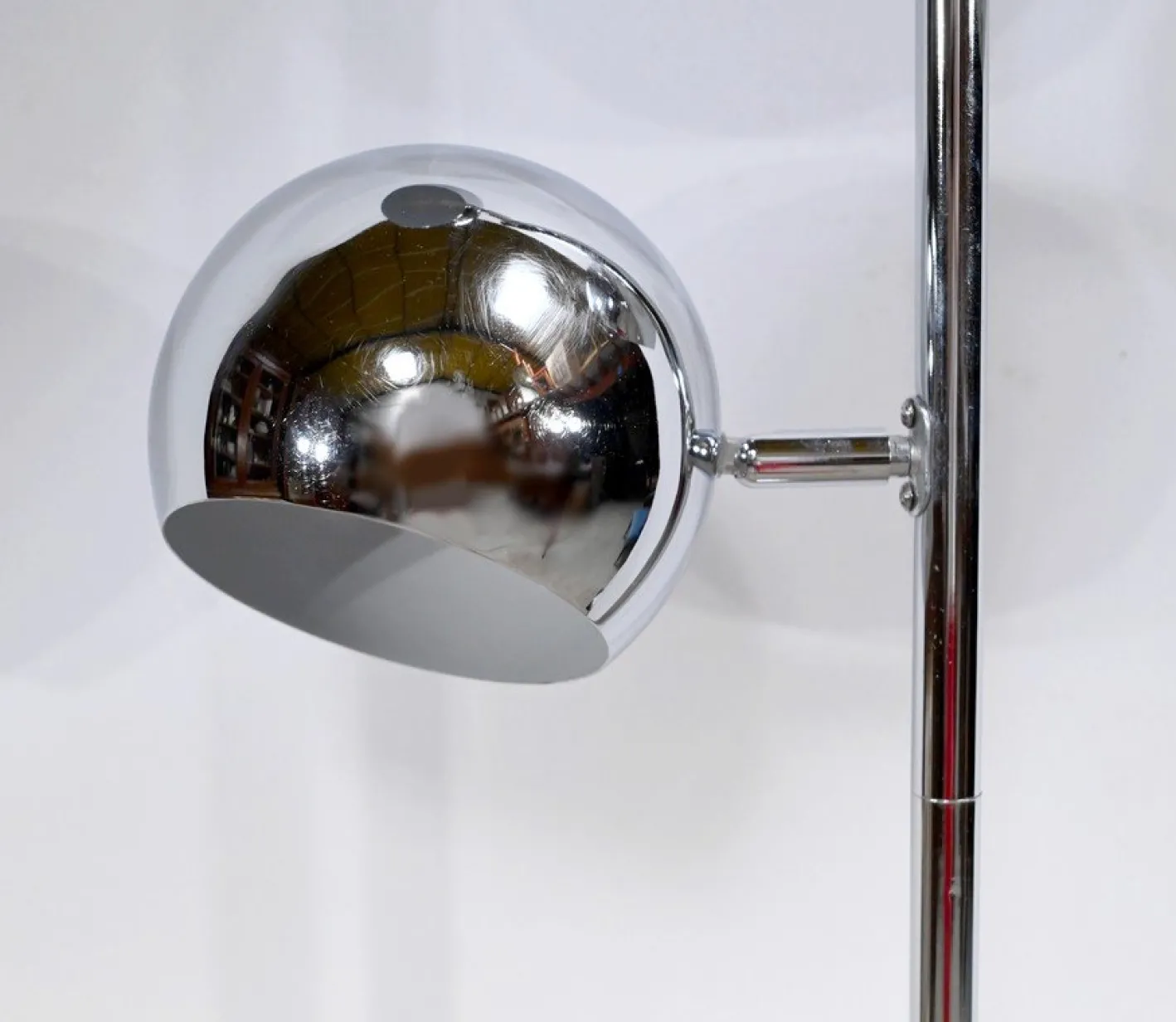 Vintage Stehlampe aus verchromtem Metall, 1970