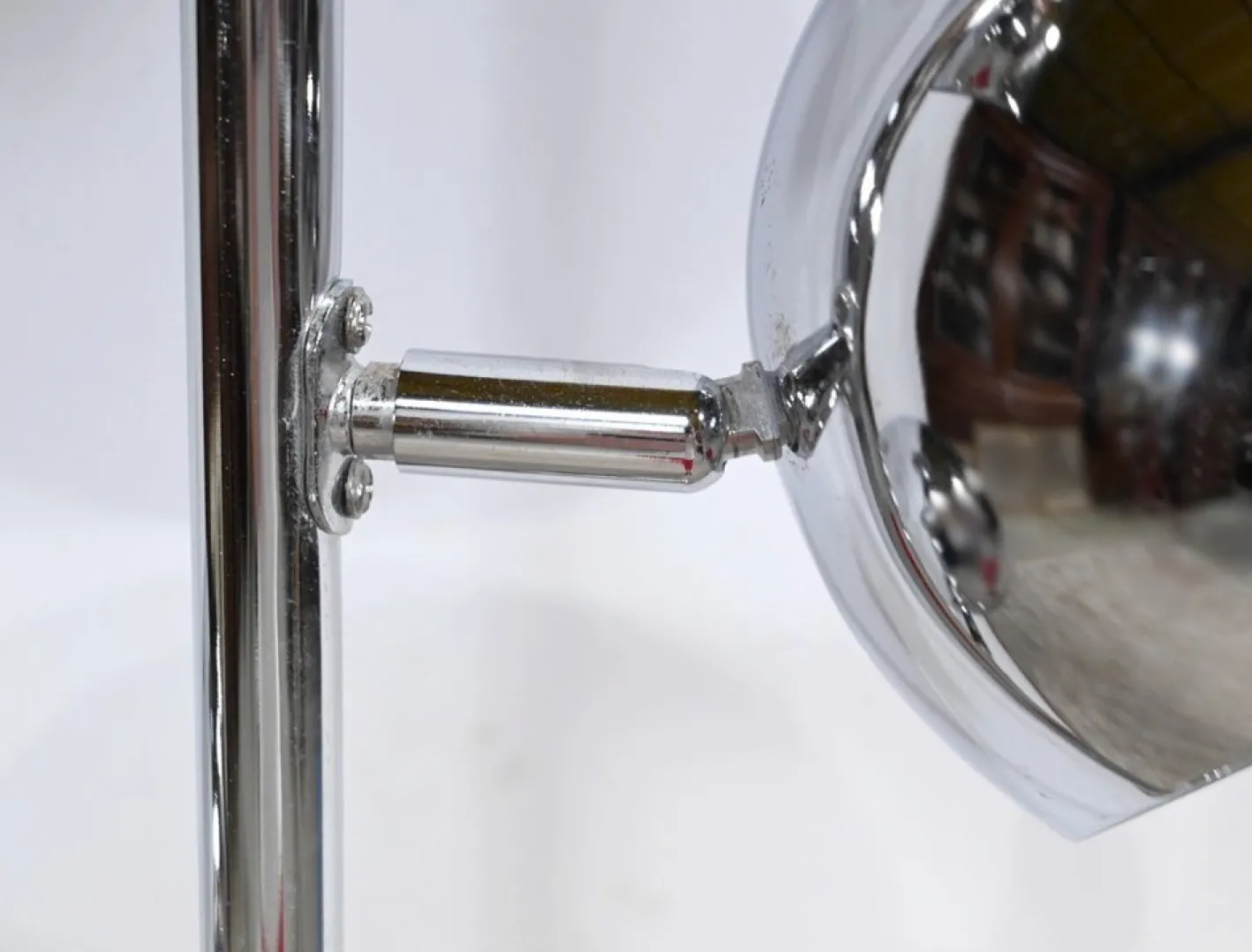 Vintage Stehlampe aus verchromtem Metall, 1970