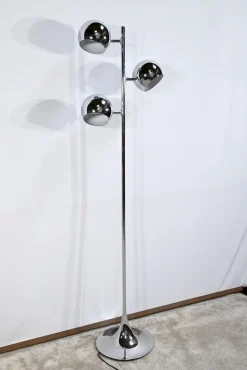 Vintage Stehlampe aus verchromtem Metall, 1970