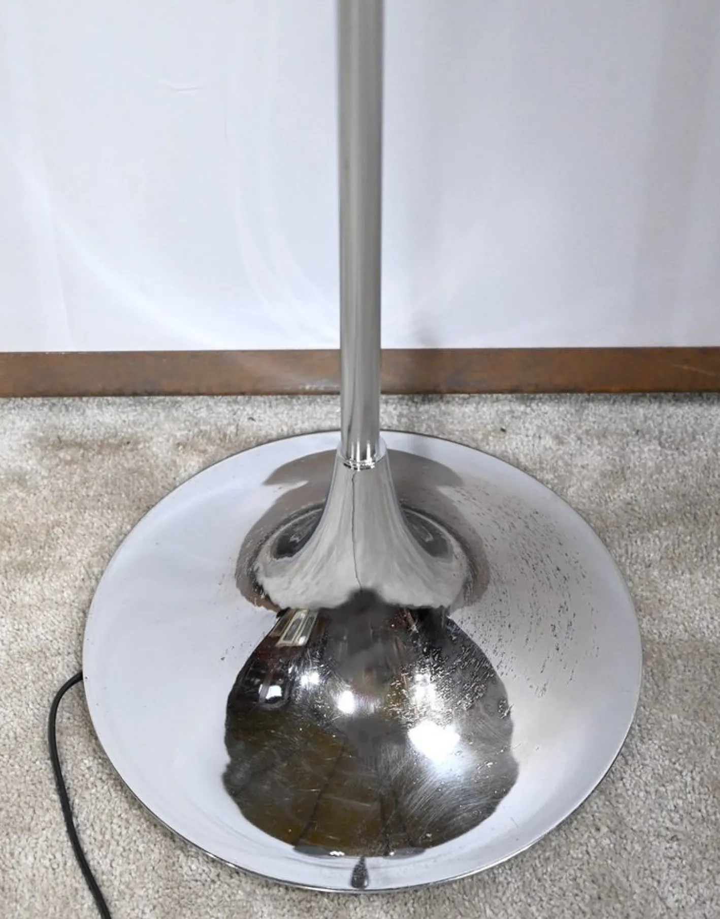 Vintage Stehlampe aus verchromtem Metall, 1970