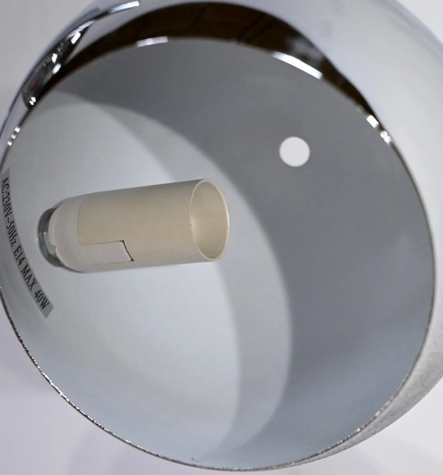 Vintage Stehlampe aus verchromtem Metall, 1970