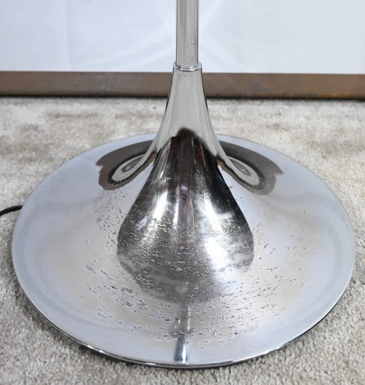 Vintage Stehlampe aus verchromtem Metall, 1970
