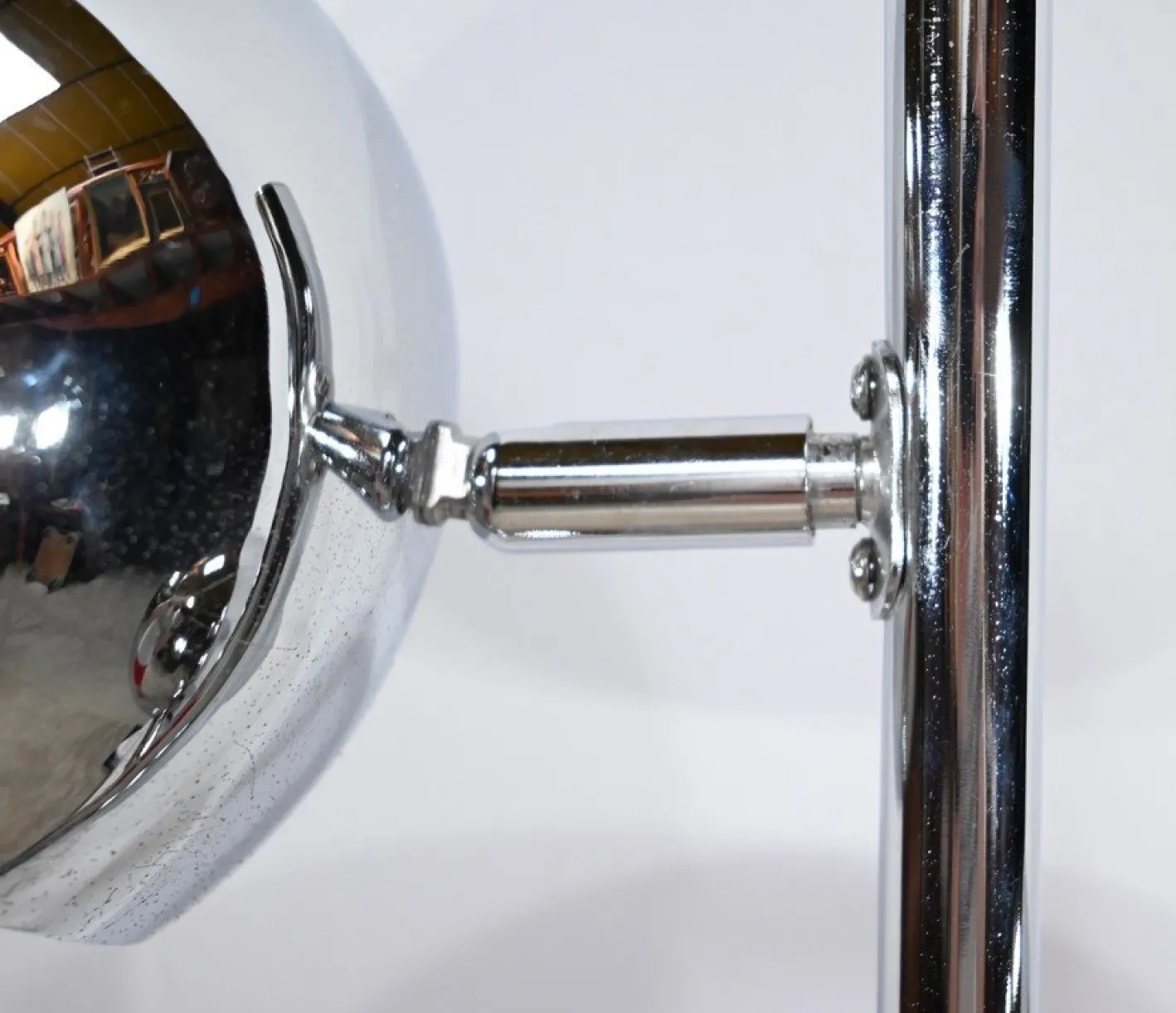 Vintage Stehlampe aus verchromtem Metall, 1970