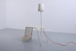 Vintage Stehlampe mit Zeitschriftenständer von Tomek Rygalik für Ikea