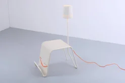 Vintage Stehlampe mit Zeitschriftenständer von Tomek Rygalik für Ikea