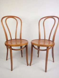 Vintage Stühle aus Bugholz, 1980er, 2er Set