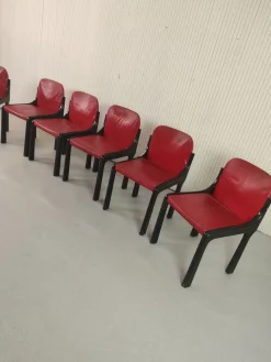 Vintage Stühle im Stil von Bartoli, 1970er, 6er Set