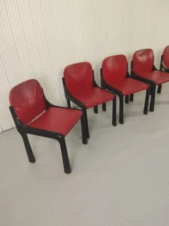 Vintage Stühle im Stil von Bartoli, 1970er, 6er Set