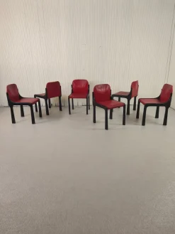 Vintage Stühle im Stil von Bartoli, 1970er, 6er Set