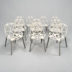 Vintage Stühle in Off-White von Konstantin Grcic für Magis, 10 . Set